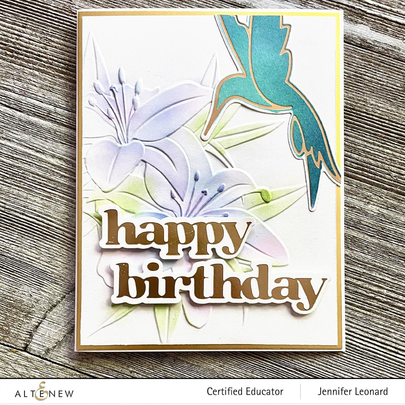 Shimmery Hummingbirds Simple Coloring Stencil