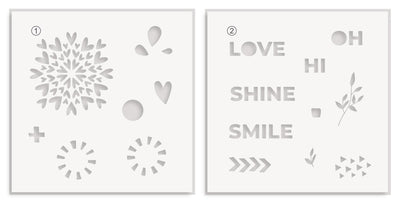 Shine On Stencil Set (2 in 1)