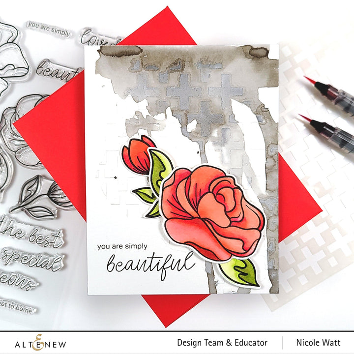 Photocentric Stencil Simple Roses Mask Stencil