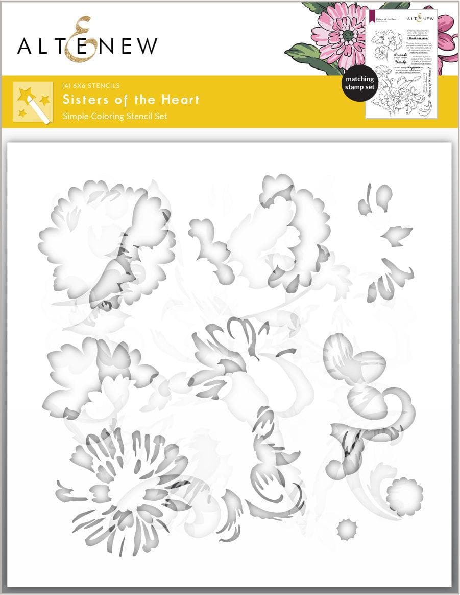 Photocentric Stencil Sisters of the Heart Coloring Stencil (4 in 1)