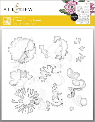 Photocentric Stencil Sisters of the Heart Coloring Stencil (4 in 1)