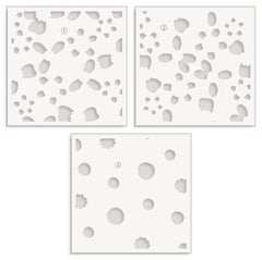 EXP Factors Stencil Sixties Sunshine Simple Coloring Stencil Set (3 in 1)