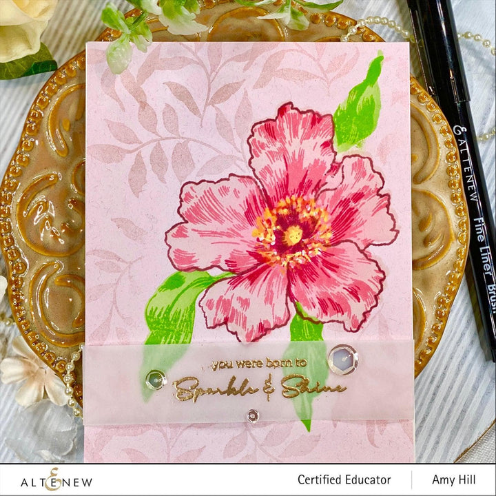 Photocentric Stencil Sparkled Mask Stencil