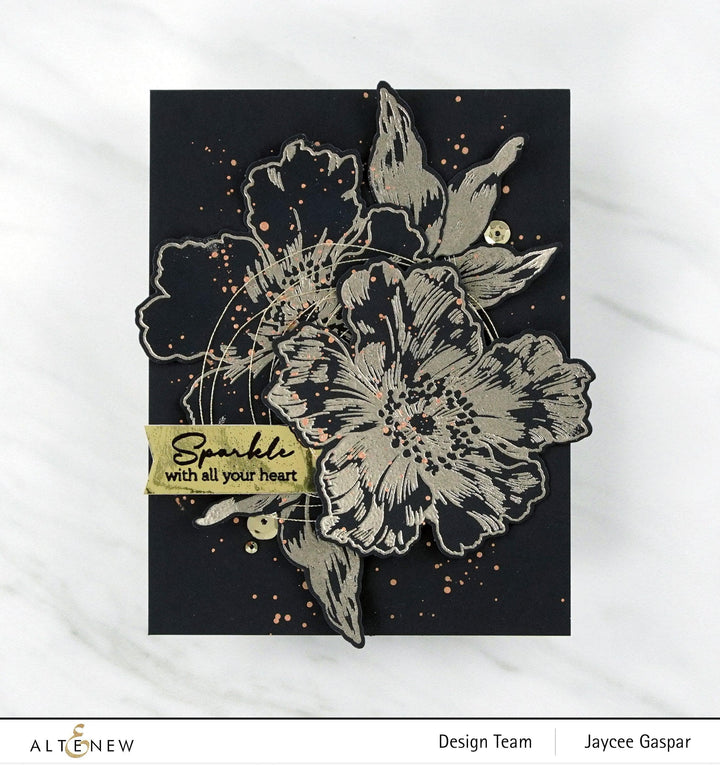 Photocentric Stencil Sparkled Mask Stencil