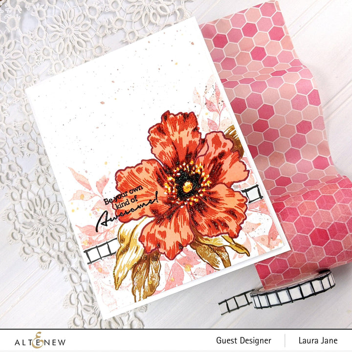 Photocentric Stencil Sparkled Mask Stencil