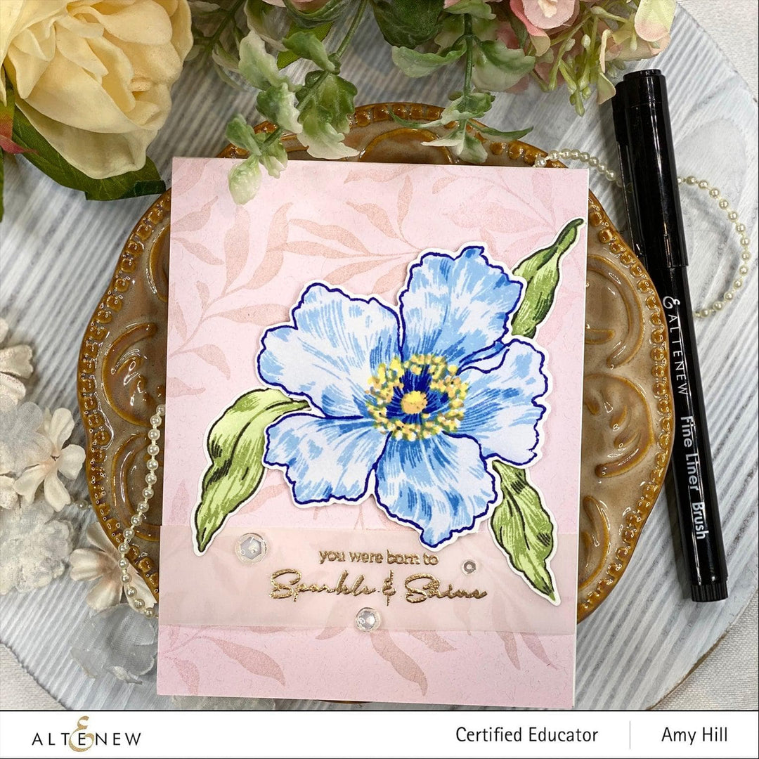 Photocentric Stencil Sparkled Mask Stencil