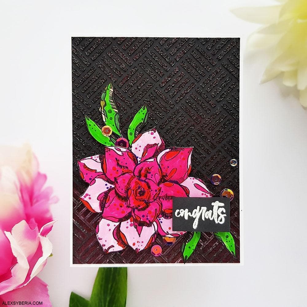 Photocentric Stencil Square Weave Pattern Stencil