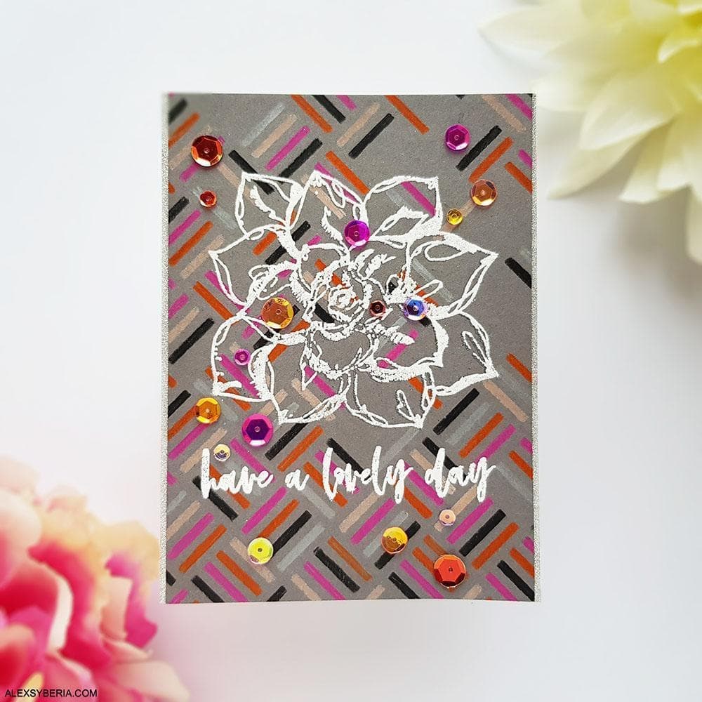 Photocentric Stencil Square Weave Pattern Stencil