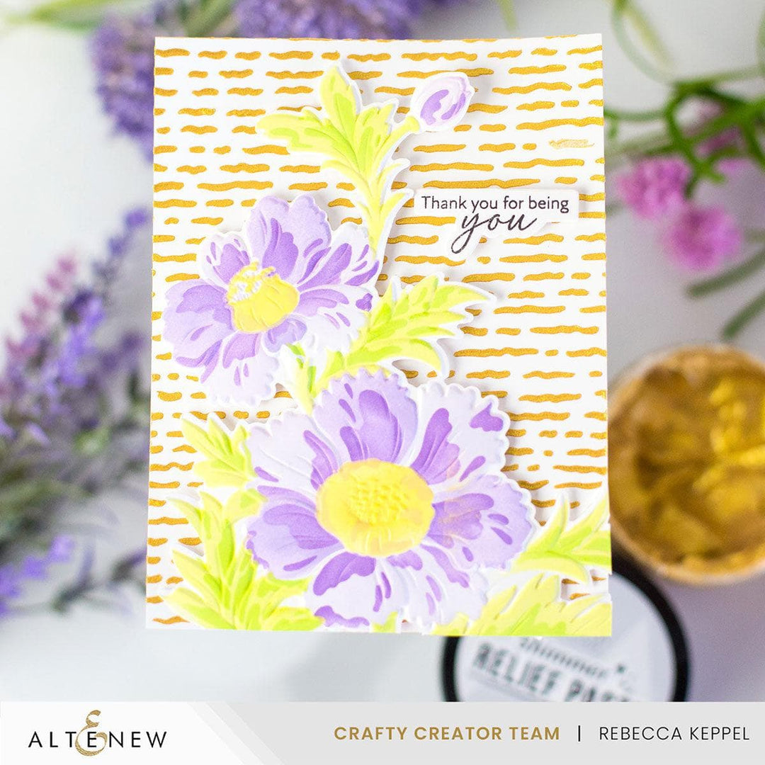 Squiggly Lines Background Stencil