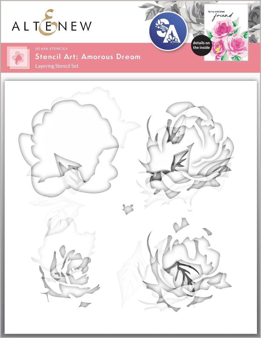 Stencil Art: Amorous Dream Layering Stencil Set (6 in 1)