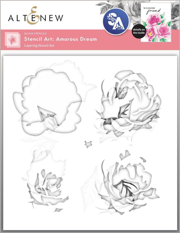 Stencil Art: Amorous Dream Layering Stencil Set (6 in 1)