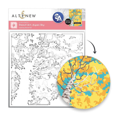 Stencil Art: Aspen Sky Layering Stencil Set (6 in 1)
