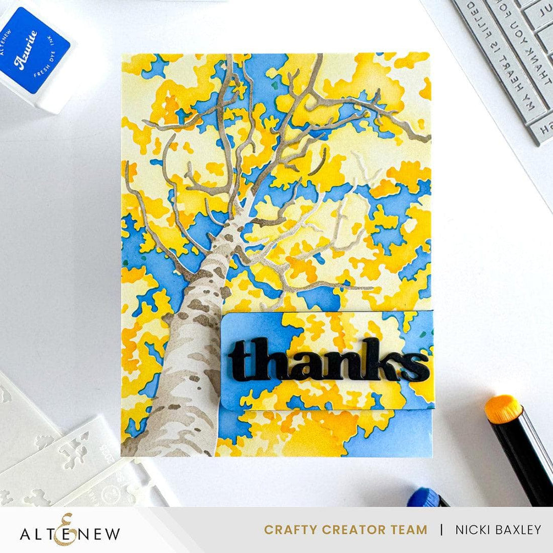 Stencil Art: Aspen Sky Layering Stencil Set (6 in 1)