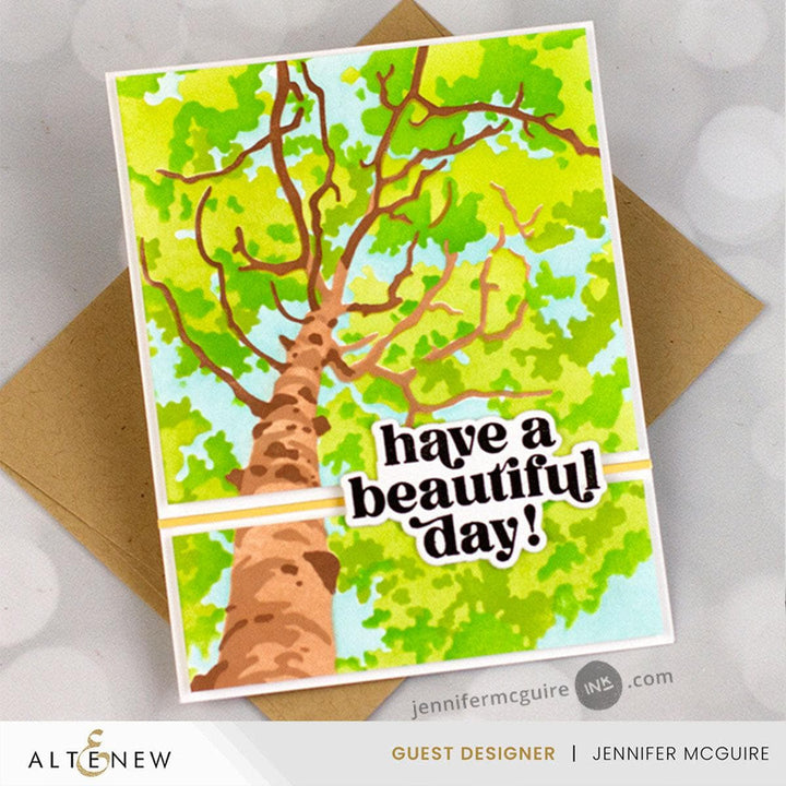 Stencil Art: Aspen Sky Layering Stencil Set (6 in 1)