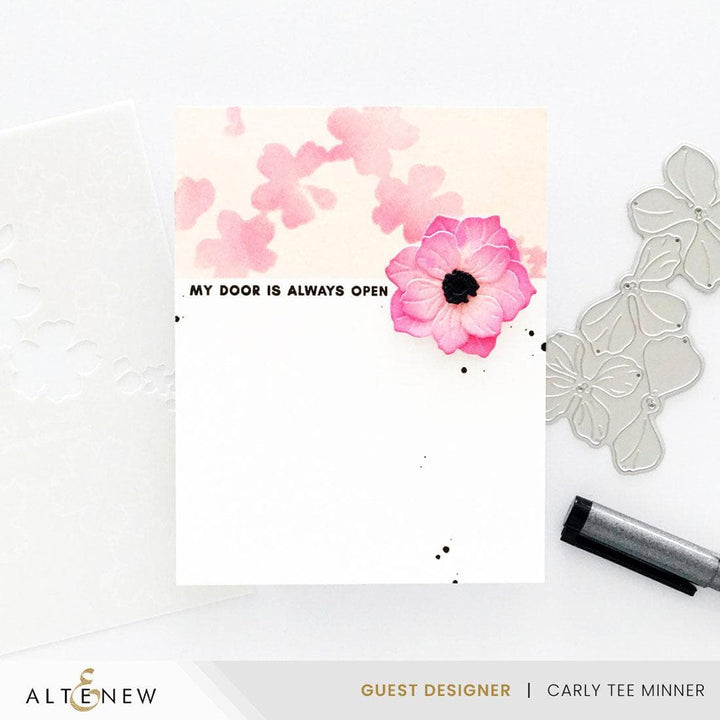 Stencil Art: Ditsy Flowers Wallpaper Layering Stencil Set (7 in 1)