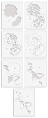 Stencil Art: Majestic Roses Layering Stencil Set (7 in 1)