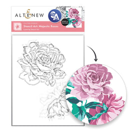 Stencil Art: Majestic Roses Layering Stencil Set (7 in 1)
