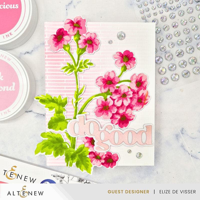 Stencil Art: Painted Geraniums Layering Stencil Set (6 in 1)