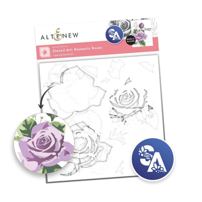 Stencil Art: Romantic Roses Layering Stencil Set (6 in 1)