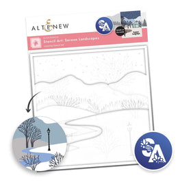 Stencil Art: Serene Landscapes Layering Stencil Set (6 in 1)