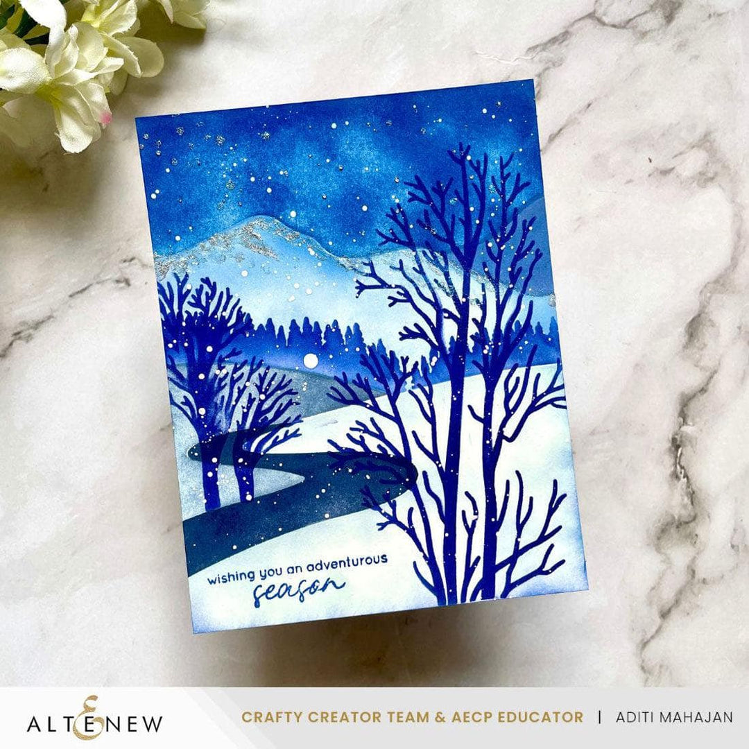 Stencil Art: Serene Landscapes Layering Stencil Set (6 in 1)