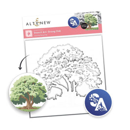 Stencil Art: Strong Oak Layering Stencil Set (6 in 1)