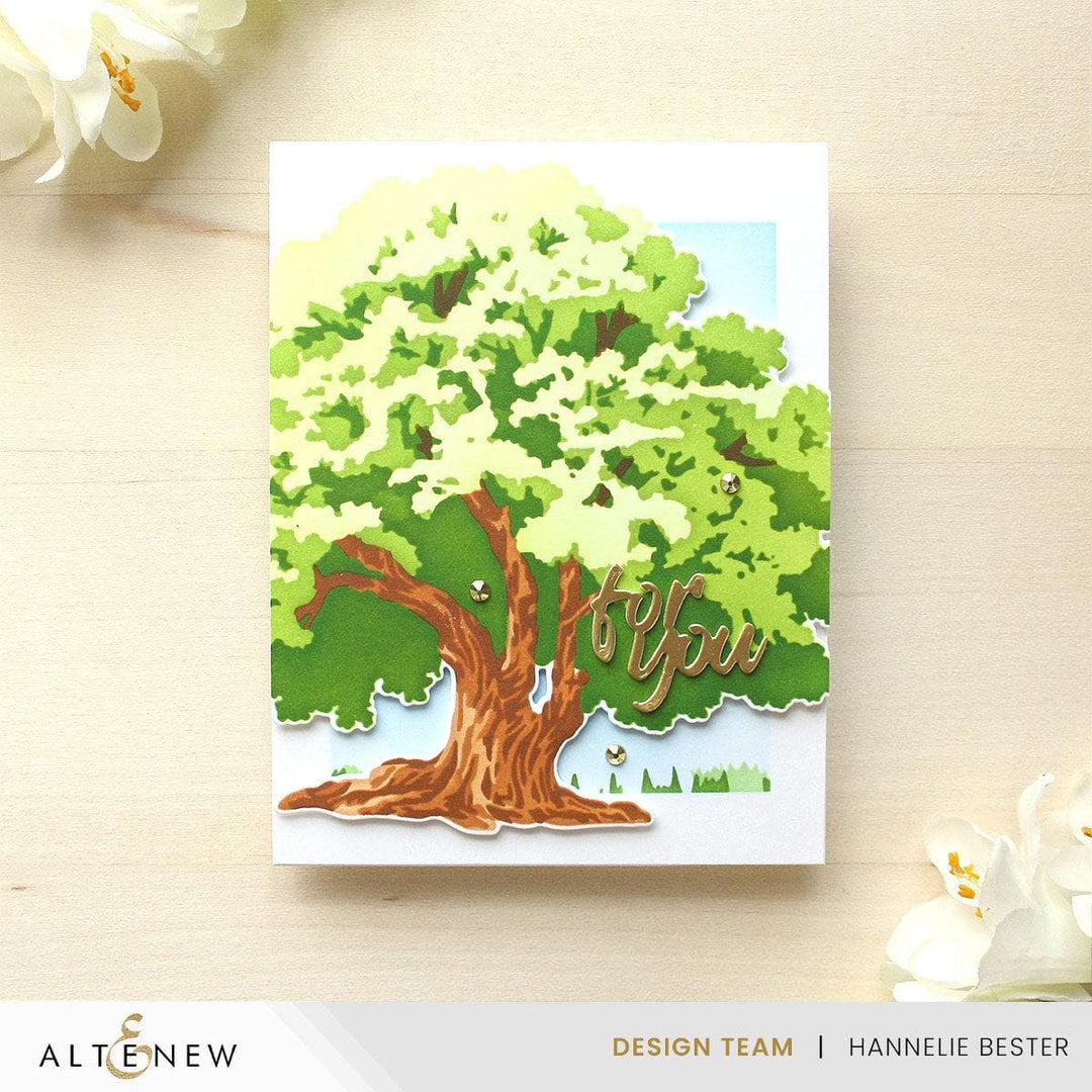 Stencil Art: Strong Oak Layering Stencil Set (6 in 1)