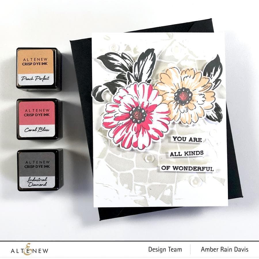 Photocentric Stencil Stone Wall Stencil