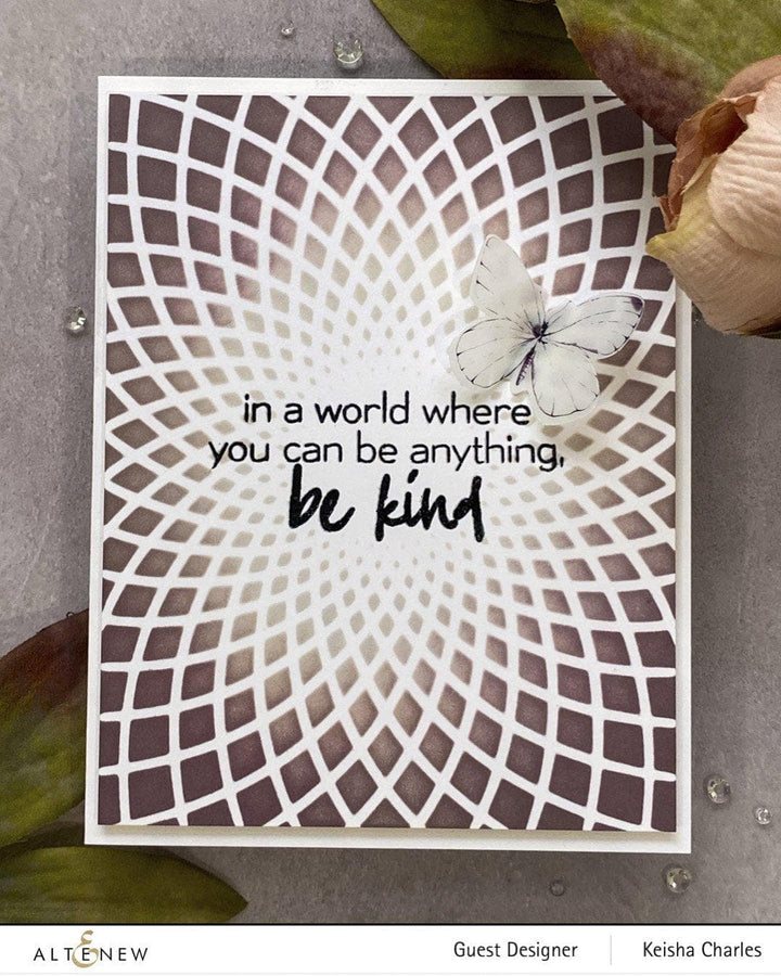 Photocentric Stencil Sunburst Stencil