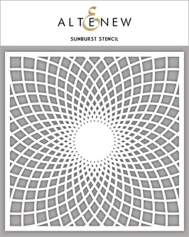 Photocentric Stencil Sunburst Stencil