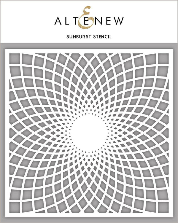 Photocentric Stencil Sunburst Stencil