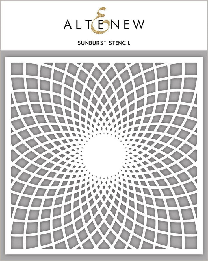 Photocentric Stencil Sunburst Stencil