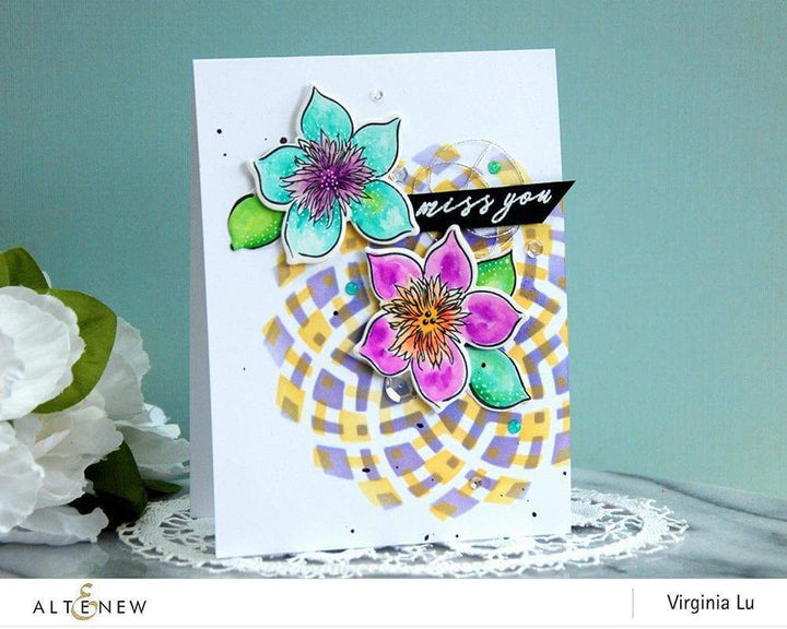 Photocentric Stencil Sunburst Stencil