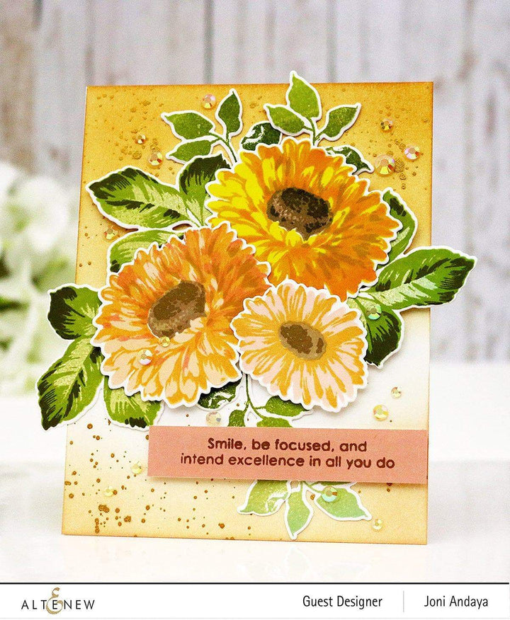 Photocentric Stencil Sunflower Daisy Mask Stencil