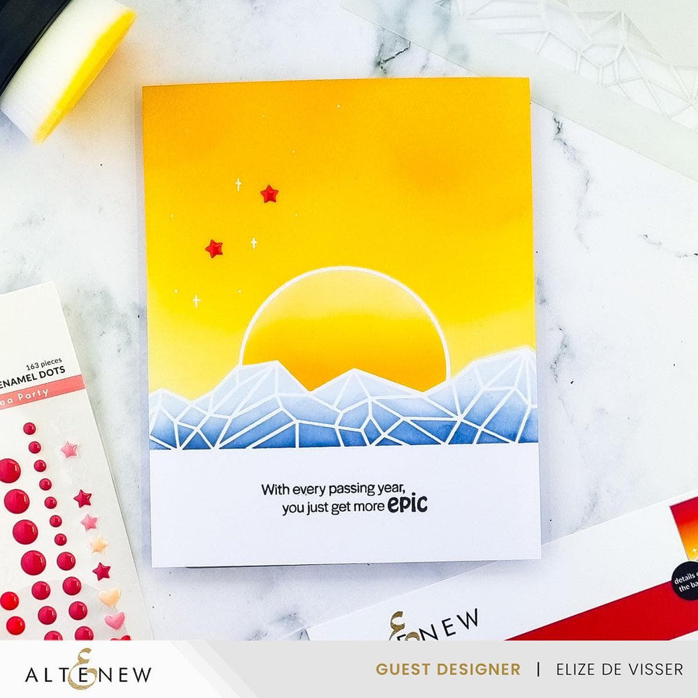 Sunset Horizon Stencil Set (2 in 1)
