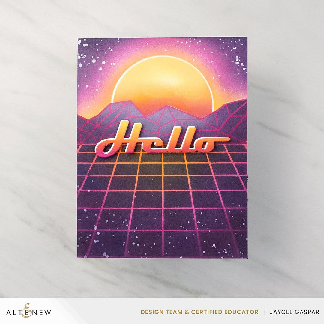 Sunset Horizon Stencil Set (2 in 1)