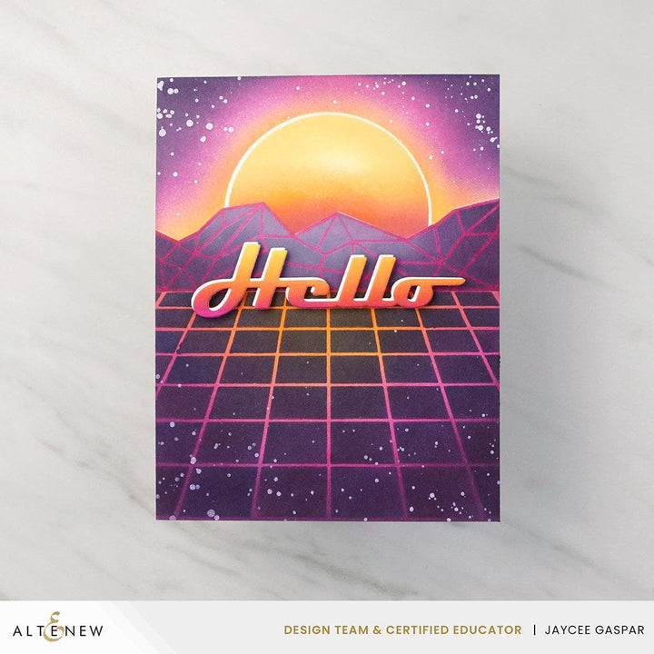 Sunset Horizon Stencil Set (2 in 1)