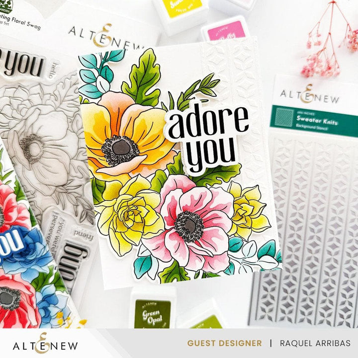 Sweater Knits Stencil