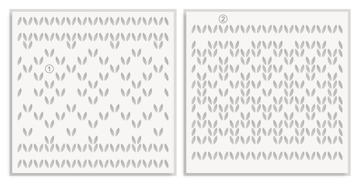 Sweater Pattern Builder Stencil Set (2 in 1)