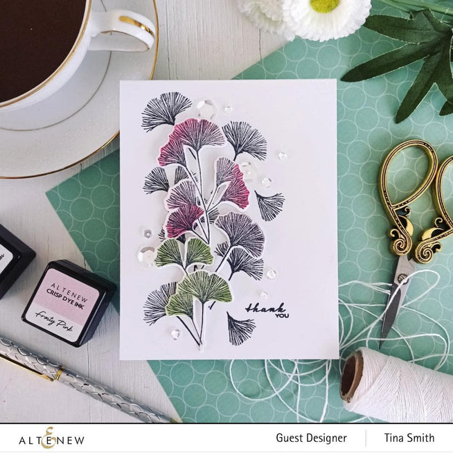 Photocentric Stencil Sweet Ginkgo Simple Coloring Stencil