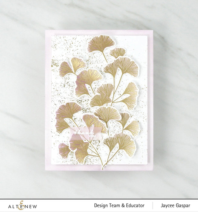Photocentric Stencil Sweet Ginkgo Simple Coloring Stencil