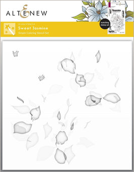 Sweet Jasmine Simple Coloring Stencil Set (3 in 1)