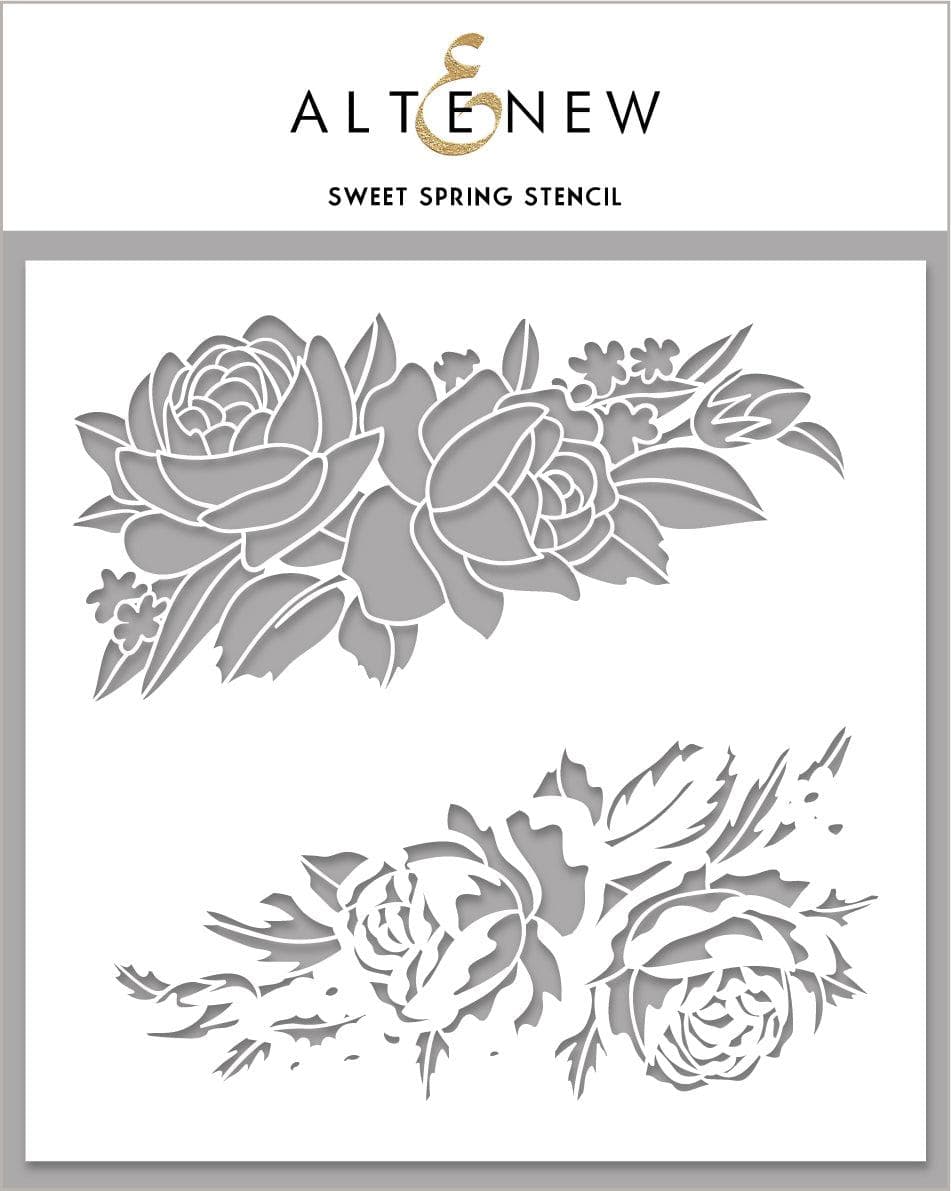 Photocentric Stencil Sweet Spring Stencil