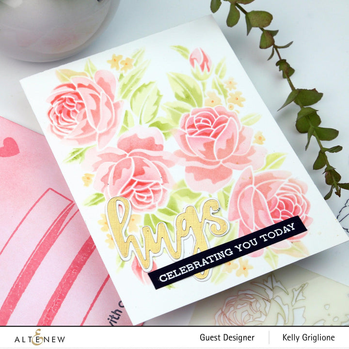 Photocentric Stencil Sweet Spring Stencil