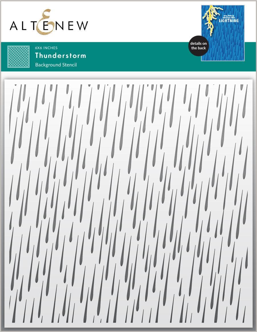 Photocentric Stencil Thunderstorm Stencil