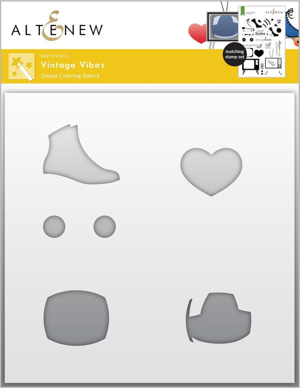 Photocentric Stencil Vintage Vibes Simple Coloring Stencil