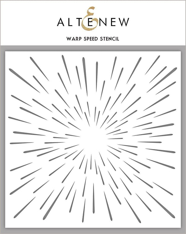 Photocentric Stencil Warp Speed Stencil