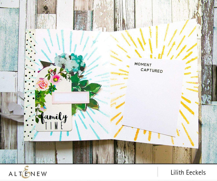 Photocentric Stencil Warp Speed Stencil