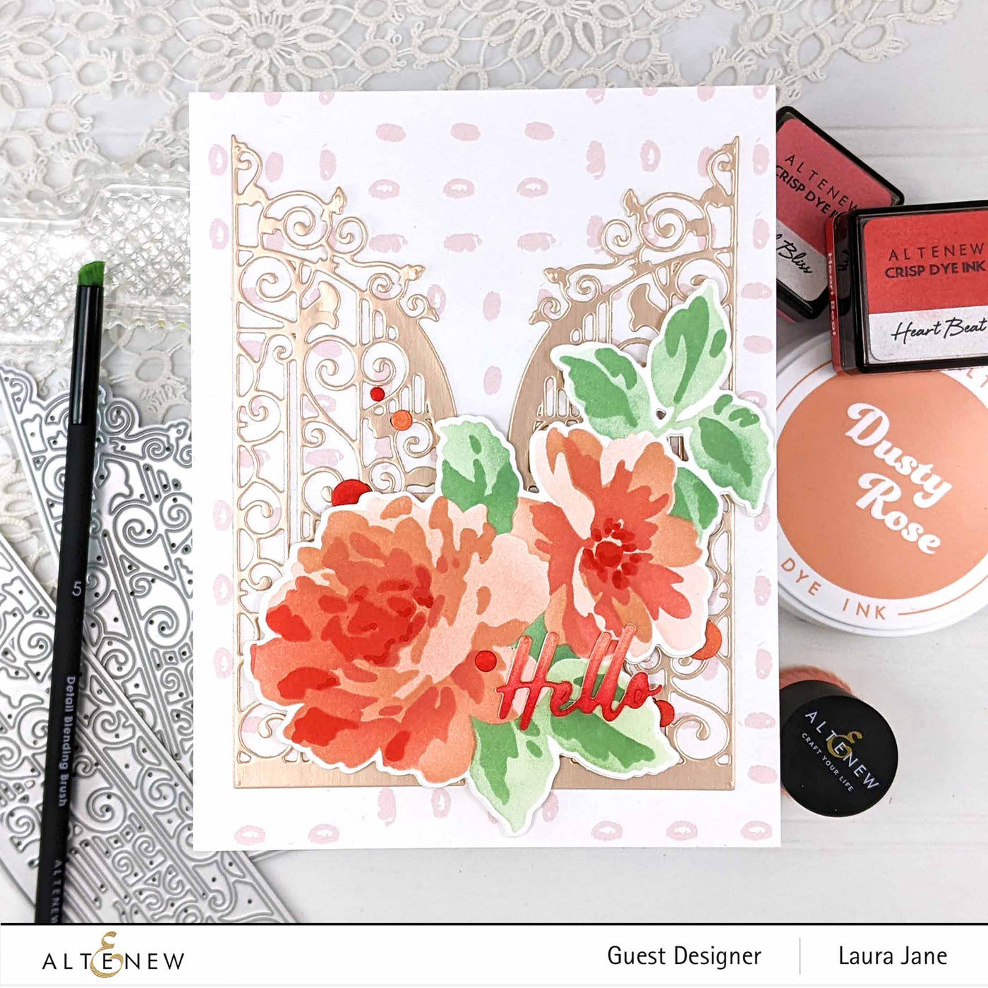 Watercolor Roses Layering Stencil Set (3 in 1)