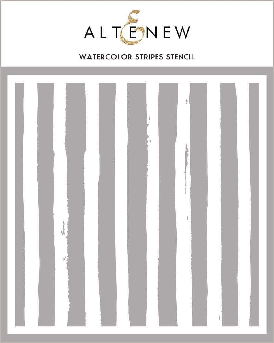 EXP Factors Stencil Watercolor Stripes Stencil